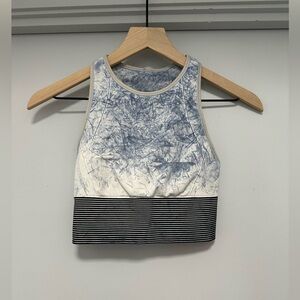 Lululemon Ebb to Train White Luna Sport Bra